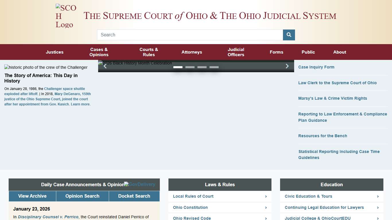 Supreme Court of Ohio » Supreme Court of Ohio