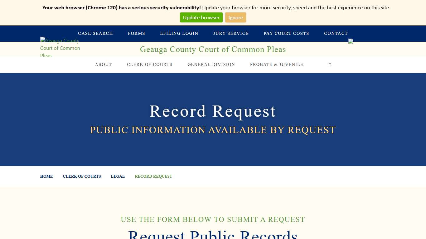 Record Request |